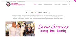 Desktop Screenshot of dashevents.org